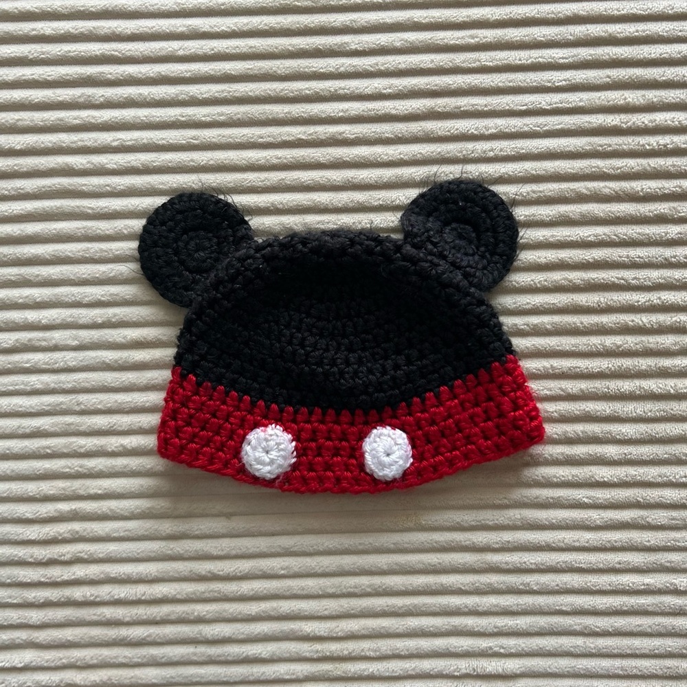 Crochet Beanie Mouse Ears